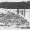 Flood 1937 - North Second Street. Pure Oil Station on left is the present site of McDonald's.
