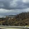 Tornado damage near bridge
