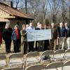 Members of the Montgomery County History Society and other attendees at the check presentation