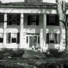 White Hall, 1947. The house was owned by Dr. Harry Morgan.  The Morgan's lived downstairs. Paul M. Horton family, County Agent for Montgomery Co from 1947-1967,  lived upstairs. Don Horton and his sister are sitting on the front porch.  This is the current home of  Mayor Johnnie Piper